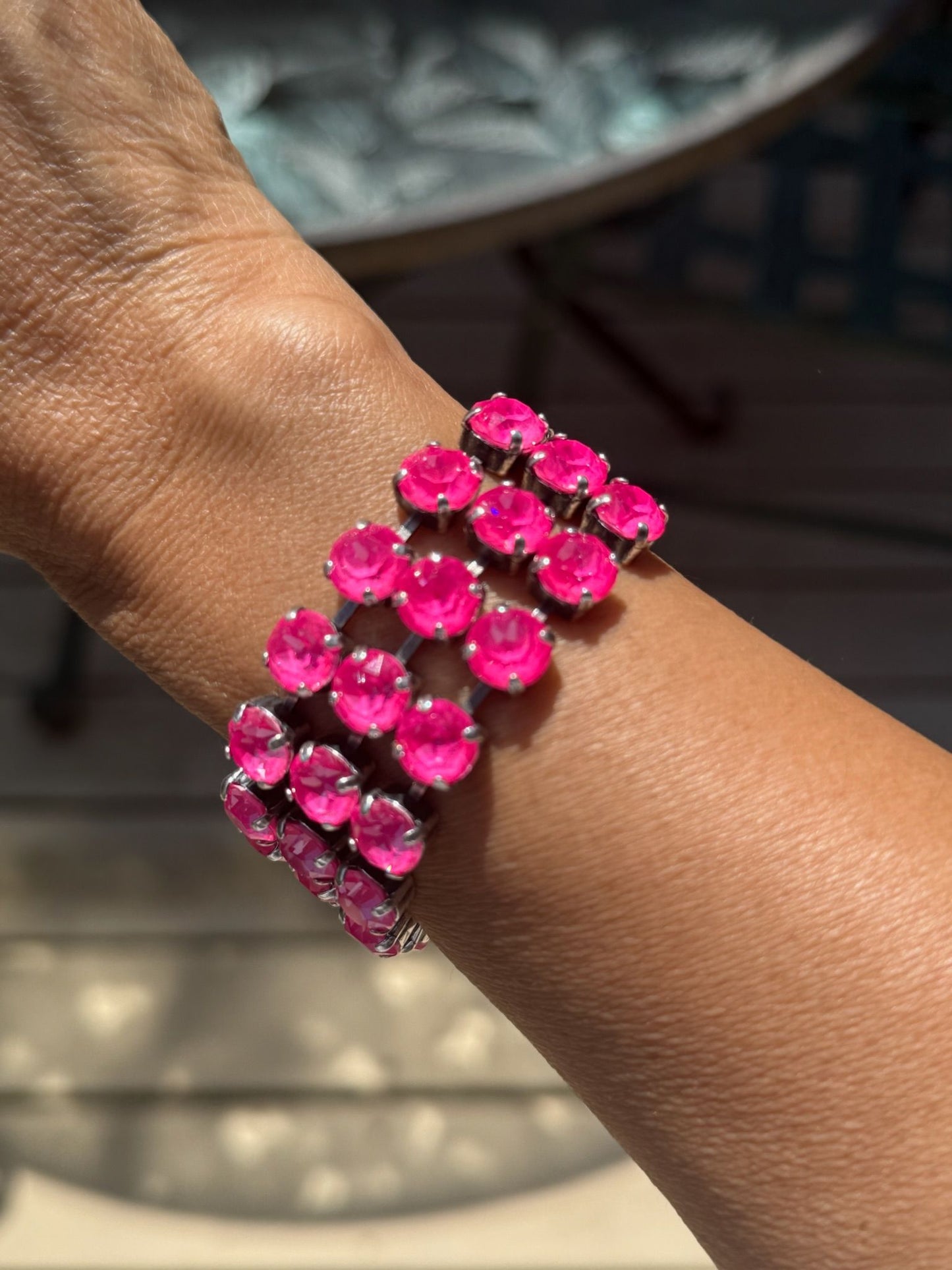Pink Ignite 3-Row Braclelet