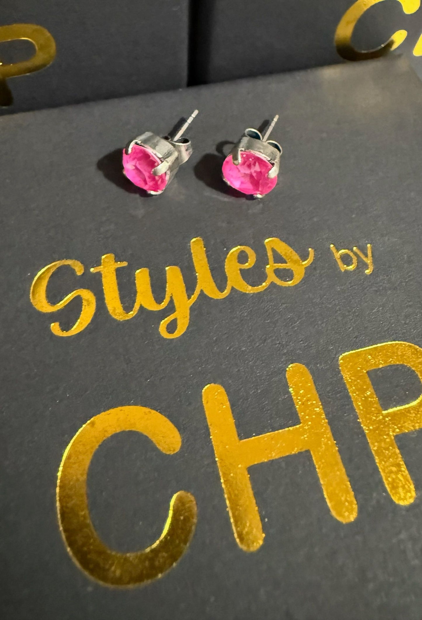 Pink Ignite Studs