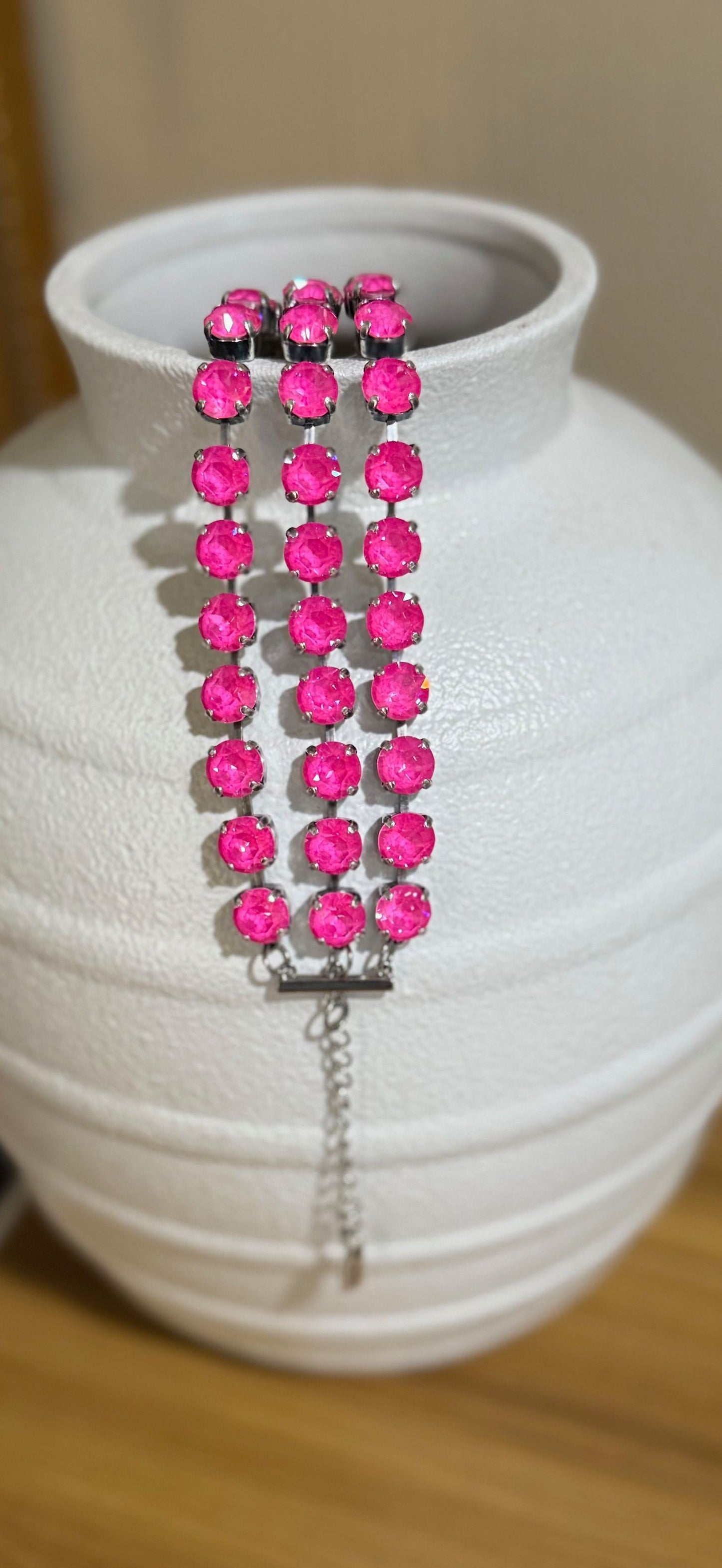 Pink Ignite 3-Row Braclelet