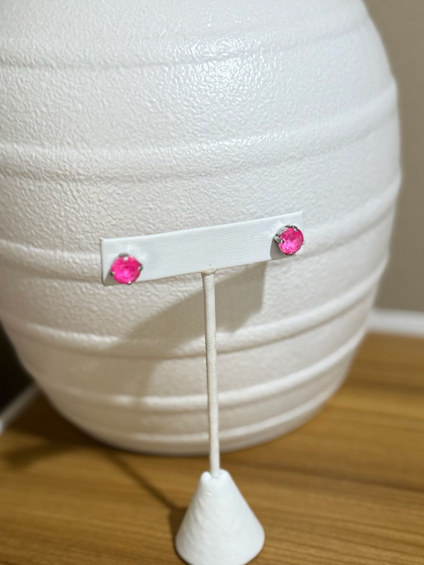 Pink Ignite Studs