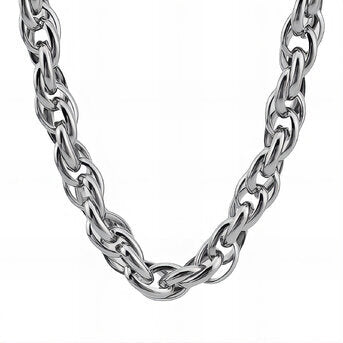 Twisted Silver chain necklace